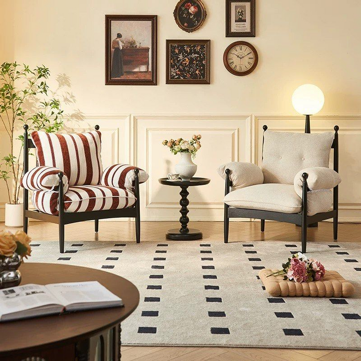TASA Victorian Fabric Lounge Chair