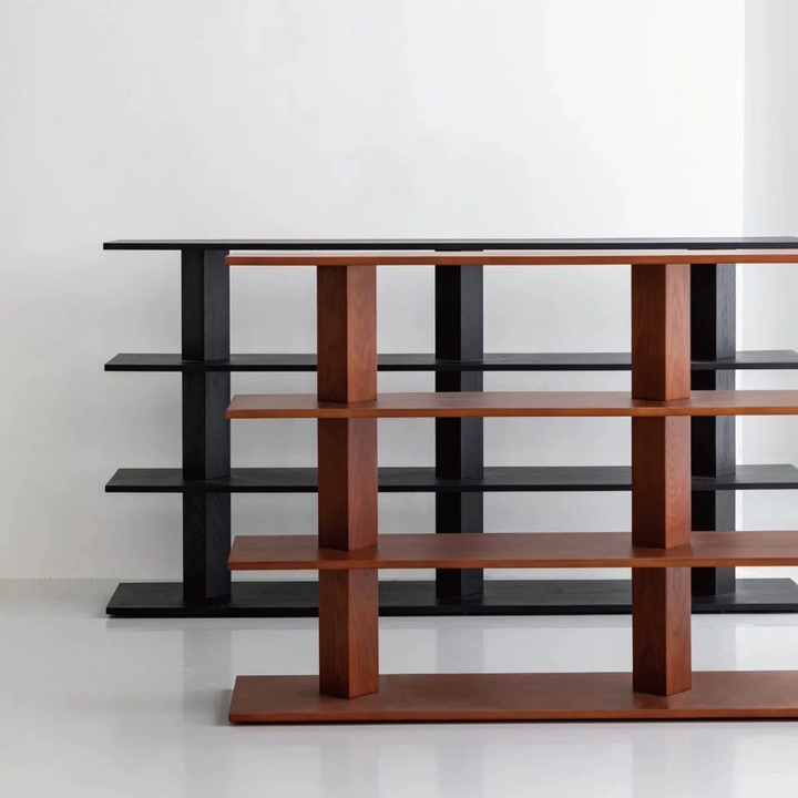 URVIRE Modern Solid Wood Display Shelf