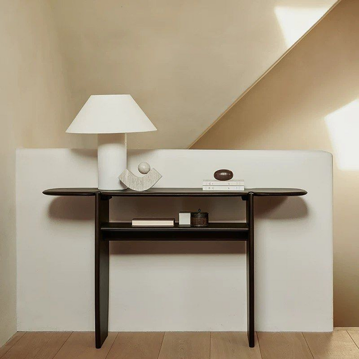 FREICA Modern Solid Wood Console Table