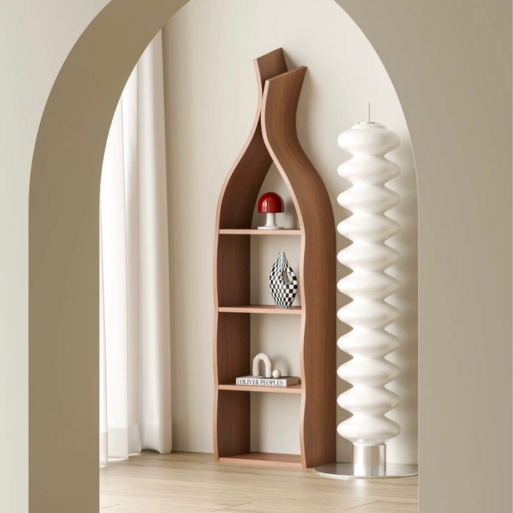 AFERIME Modern Solid Wood Bookshelf
