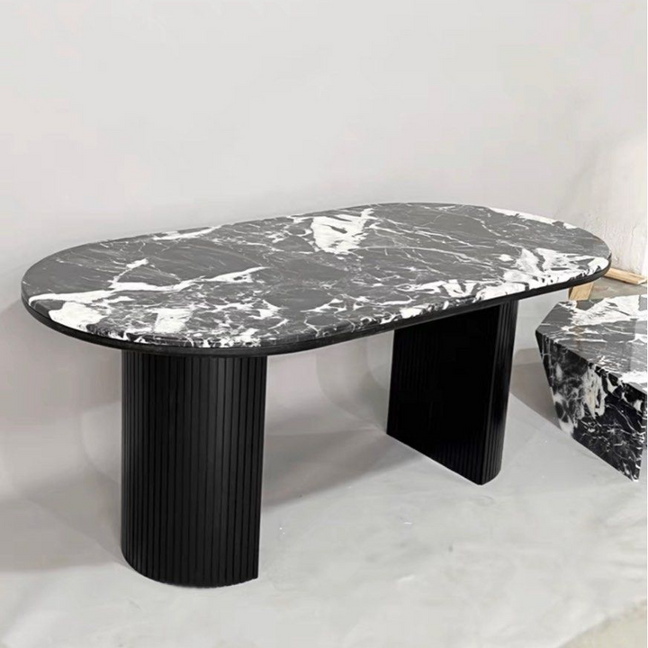BOLDEN Modern Natural Marble Dining Table