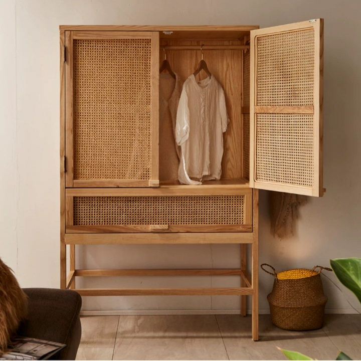 LINUSE Modern Solid Wood Cabinet