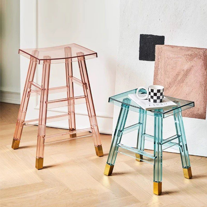 ASORN Modern Acrylic Bar Stool