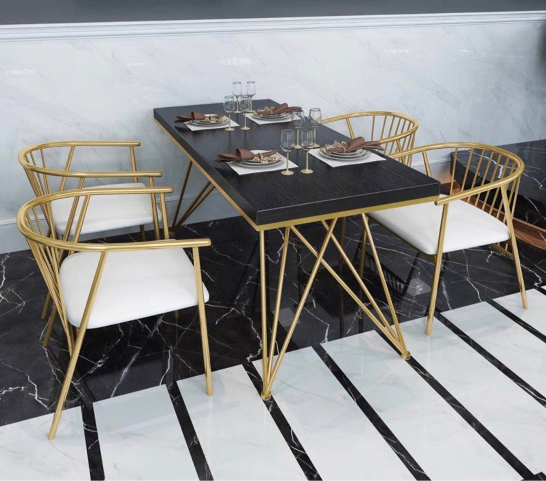 FALZON Modern Marble Dining Table & Chairs