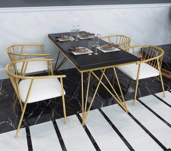 FALZON Modern Marble Dining Table & Chairs