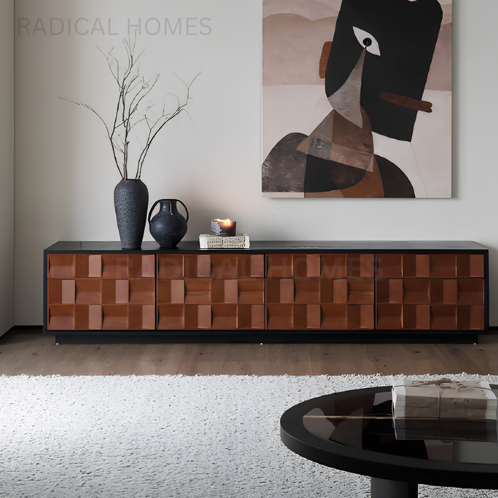 ASHUR Modern Solid Wood TV Console