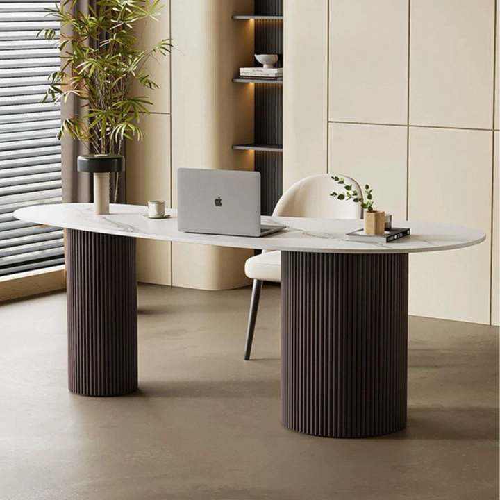 HEEM Modern Sintered Stone Study Table – Radical Homes