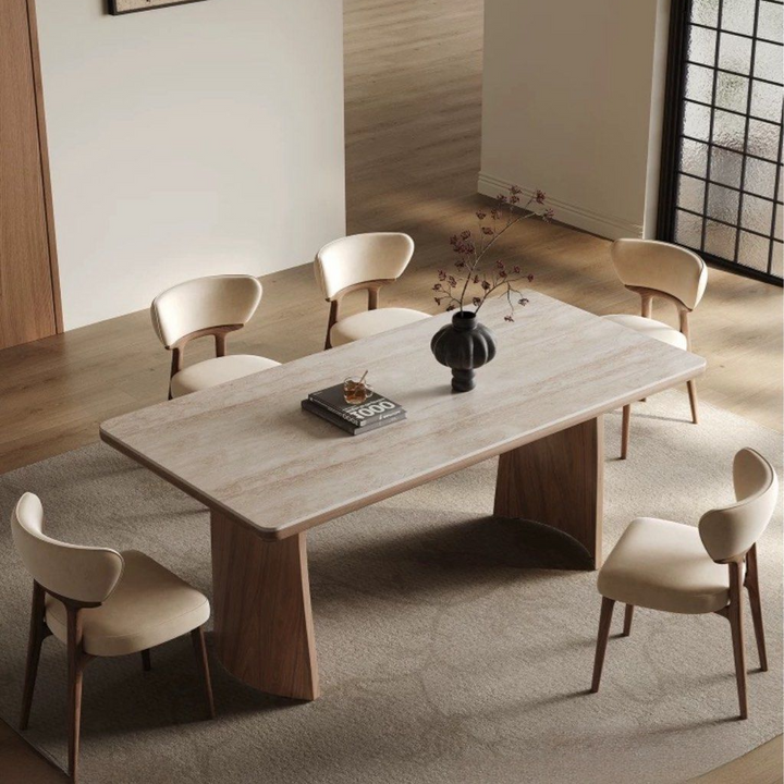 BAXTER Modern Travertine Dining Table