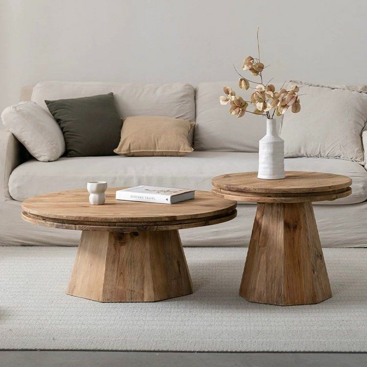 ARLOVSKI Vintage Solid Wood Coffee Table