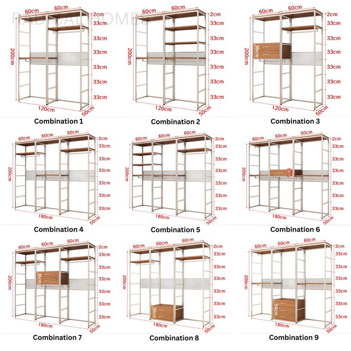 MOTEN Modern Open Concept Wardrobe
