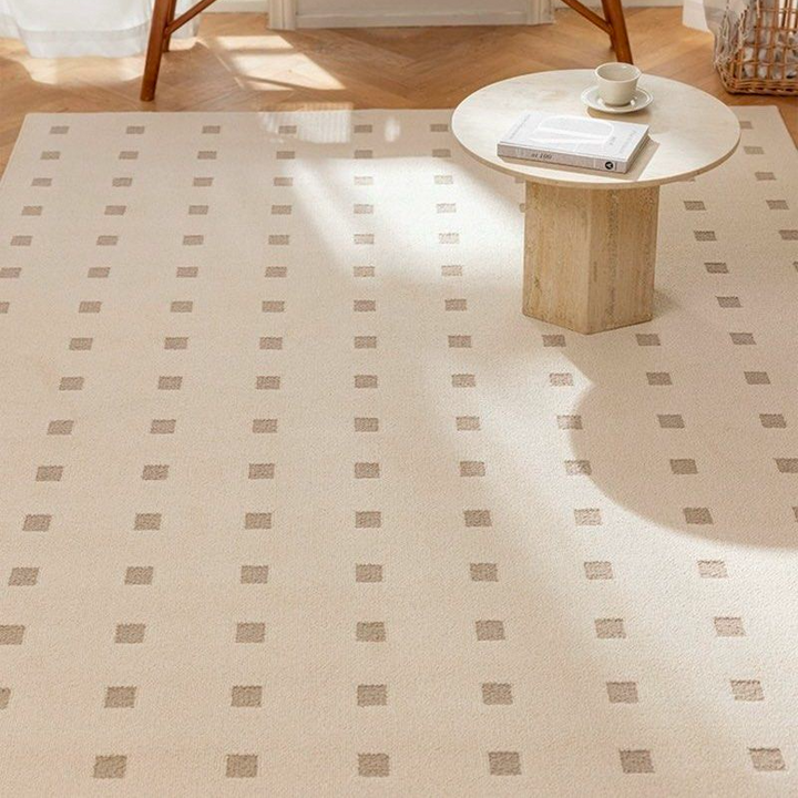 ASHON Water Resistant Squares Rug