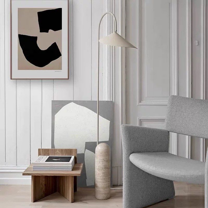 JANGA Modern Marble Floor & Table Lamp