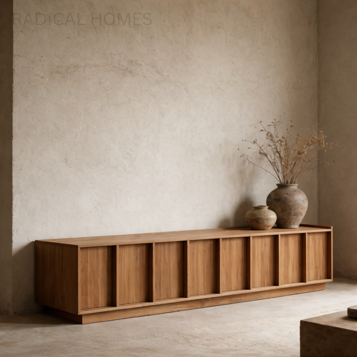 ARIA Wabi Sabi Solid Wood TV Console - Radical Homes Singapore