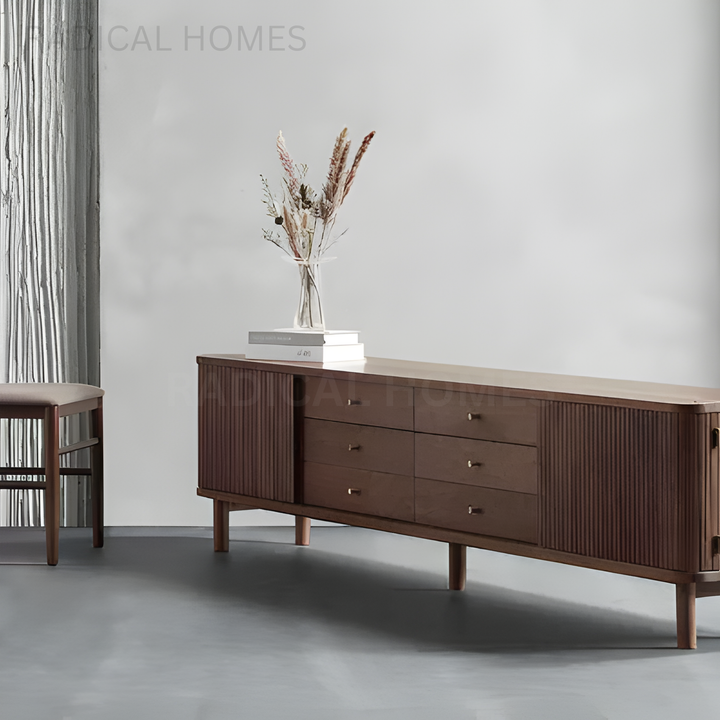 DRIGO Modern Solid Wood TV Console - Radical Homes Singapore