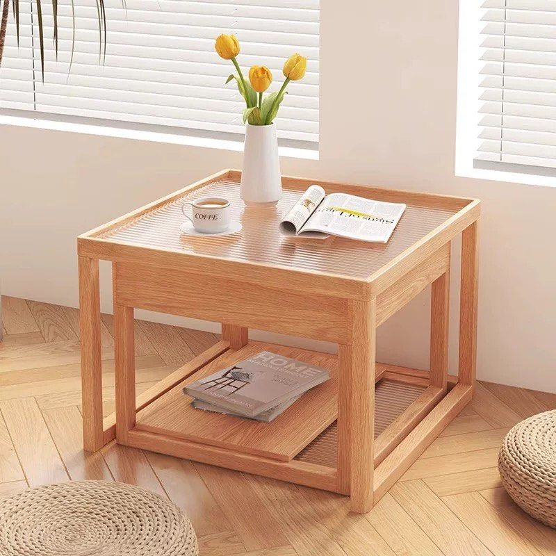 JELO Japandi Solid Wood Nesting Coffee Table