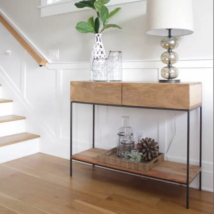 RIKU Solid Wood Console Table