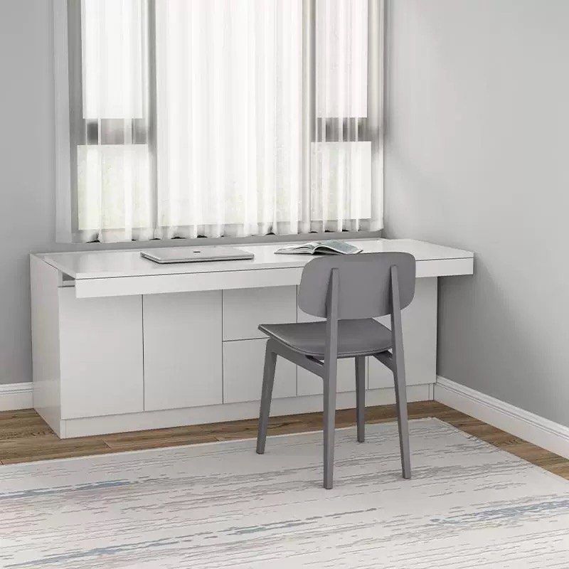 BARZINI Modern Pull-Out Study Table Cabinet