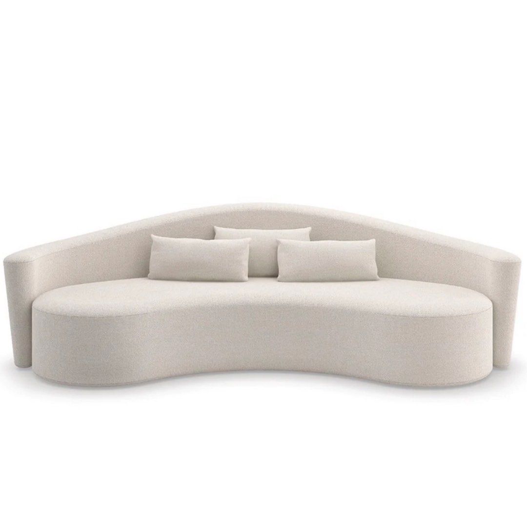 OLEANDER Performance Boucle Curve Sofa