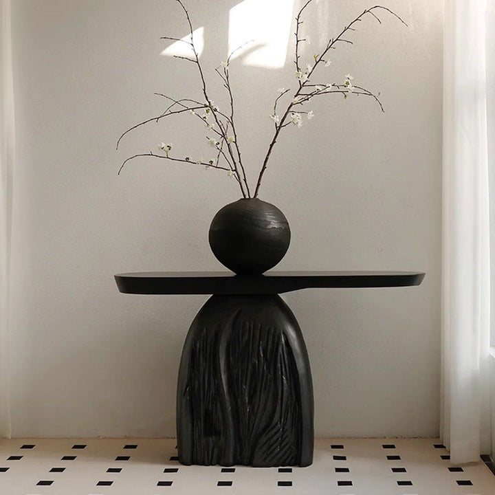 ISSAC Modern Solid Wood Console Table
