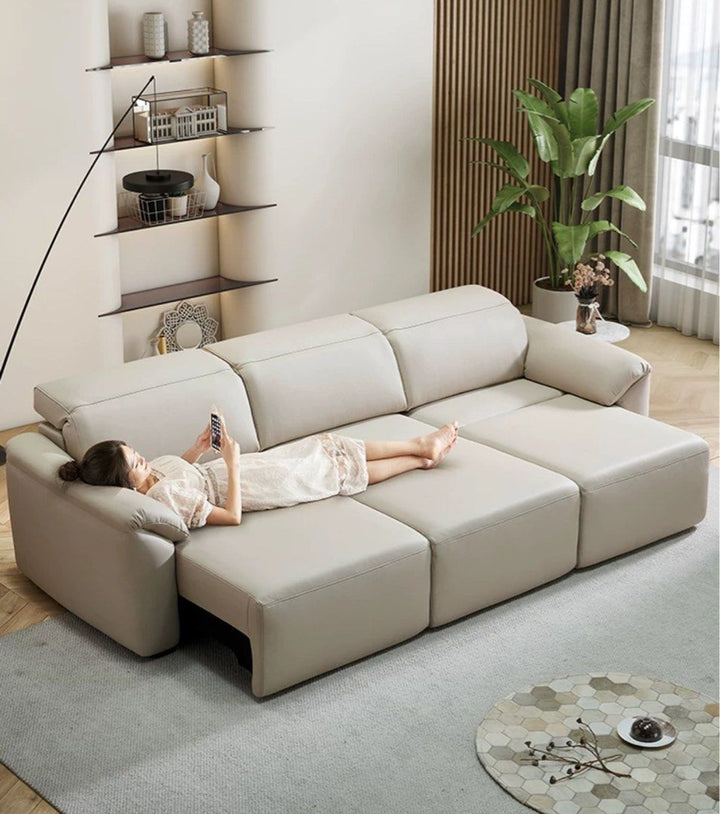 LERISCA Modern Electric Motorised Leather Sofa