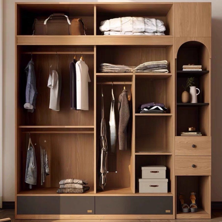 DRUSUS Japandi Solid Wood Wardrobe