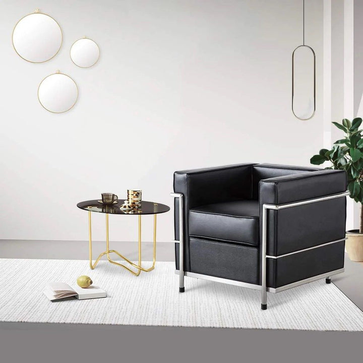 SAVRELLI Contemporary Leather Sofa