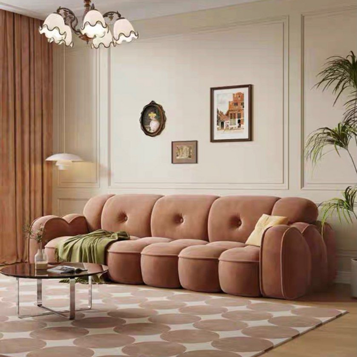 VIRELLA Modern Velvet Sofa