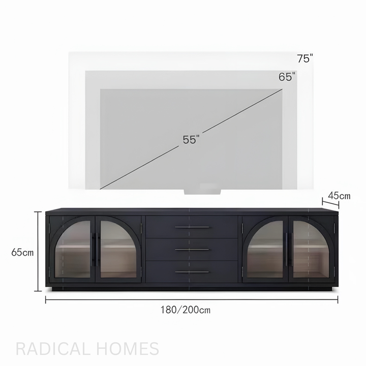 VARELLE Vintage Solid Wood TV Console