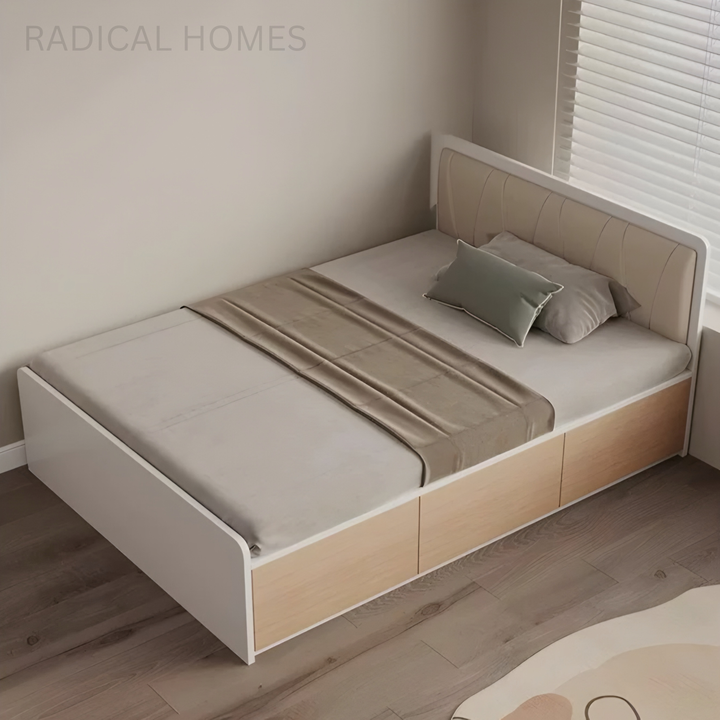 VARELON Modern Storage Bedframe - Radical Homes Singapore