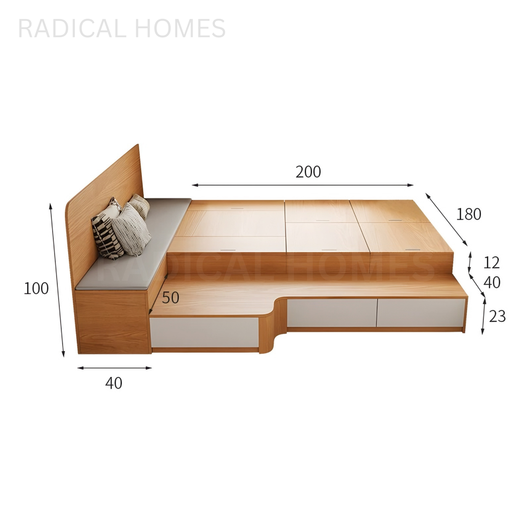 MALOU Japanese Platform Bedframe