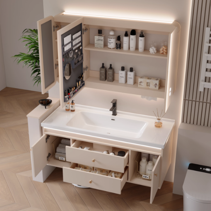 PELO Cream Bathroom Vanity Sink