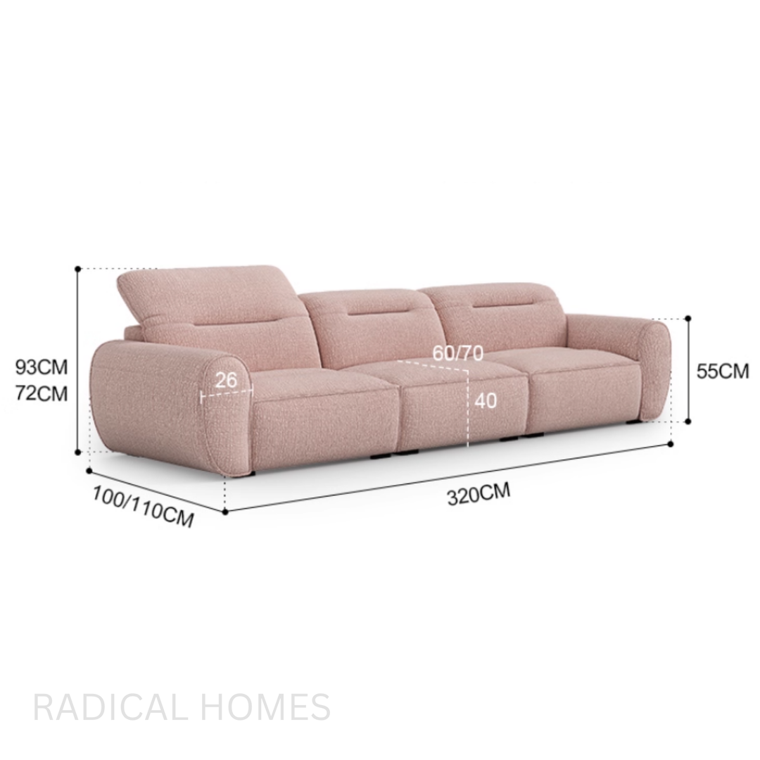 YIONOL Modern Chenille Fabric Sofa