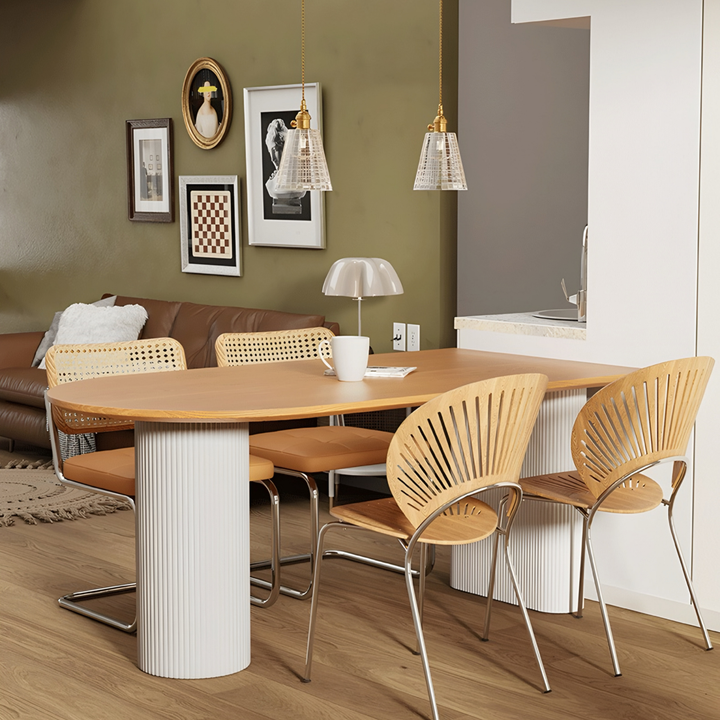 JOPHO Japandi Solid Wood Dining Table