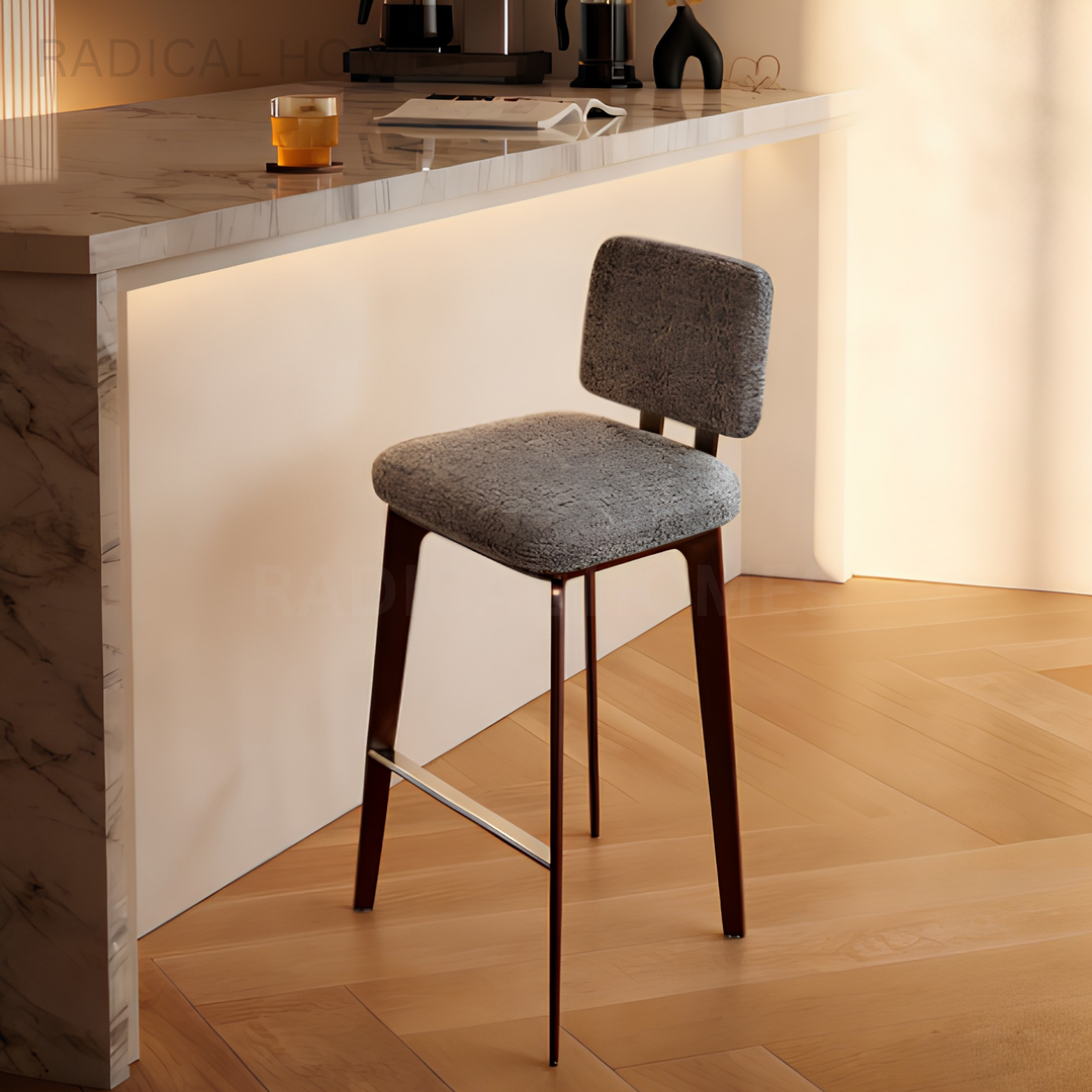 AUTOM Modern Fabric Bar Stool