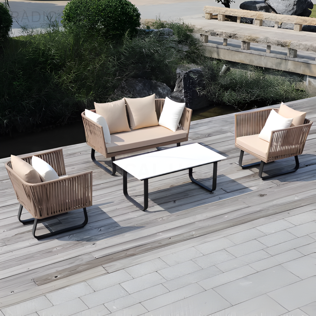 RYDEN Modern Rattan Outdoor Sofa - Radical Homes Singapore