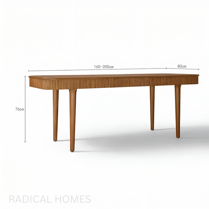 AURELION Solid Wood Extendable Dining Table