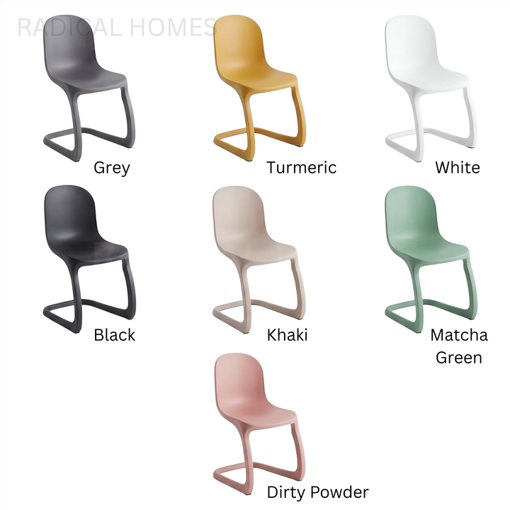 HENA Modern Plastic Dining Chair
