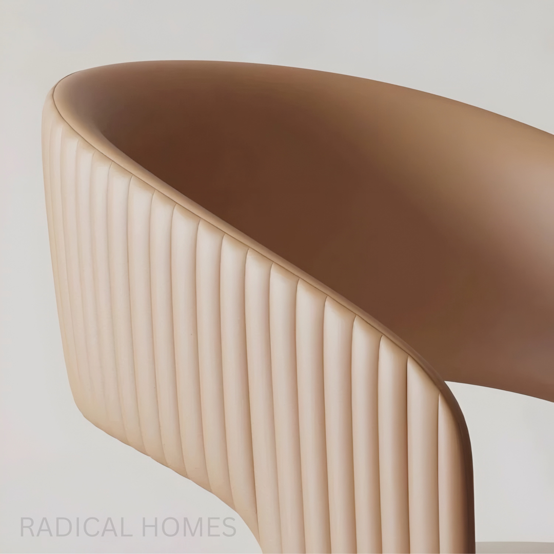 ELARA Modern Leather Dining Chair - Radical Homes Singapore