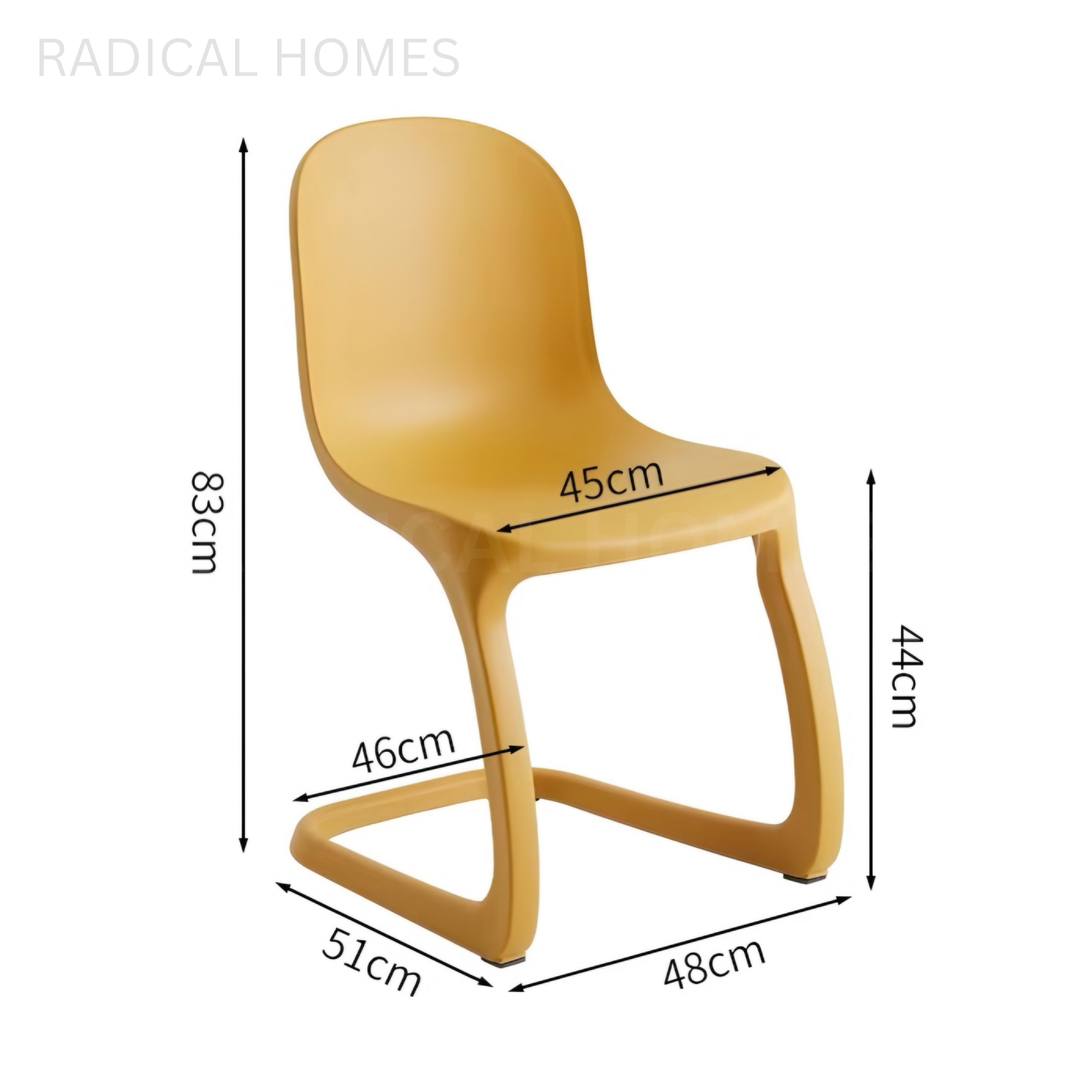 HENA Modern Plastic Dining Chair