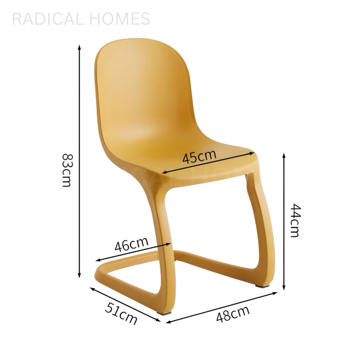 HENA Modern Plastic Dining Chair