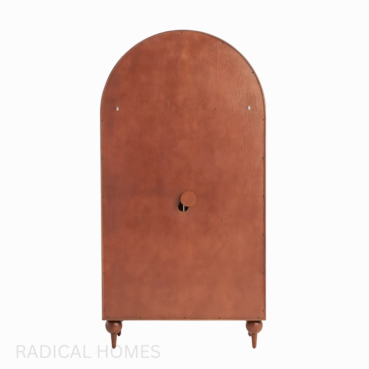 BRIAROSE Vintage Mappa Burl Display Cabinet