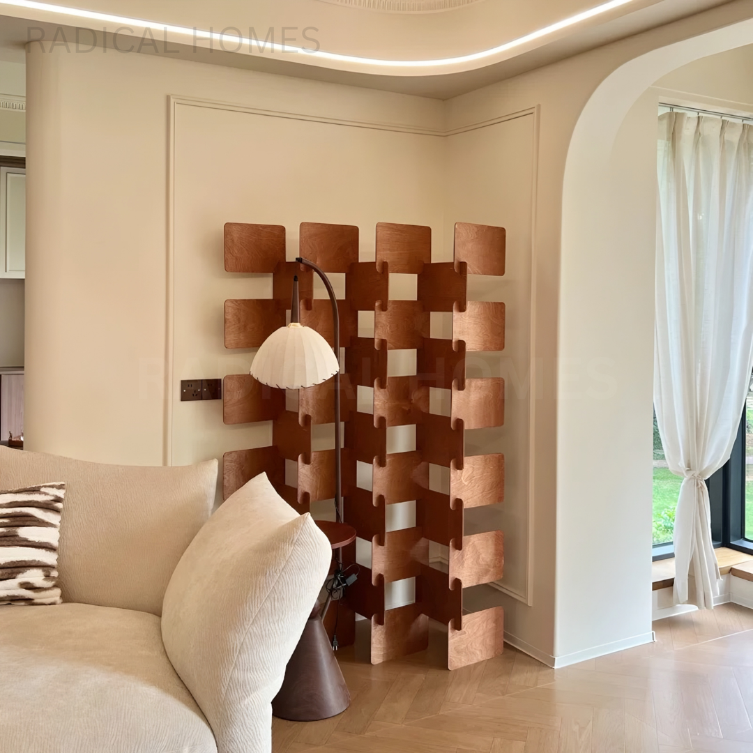 CRISS Modern Solid Wood Partition - Radical Homes Singapore
