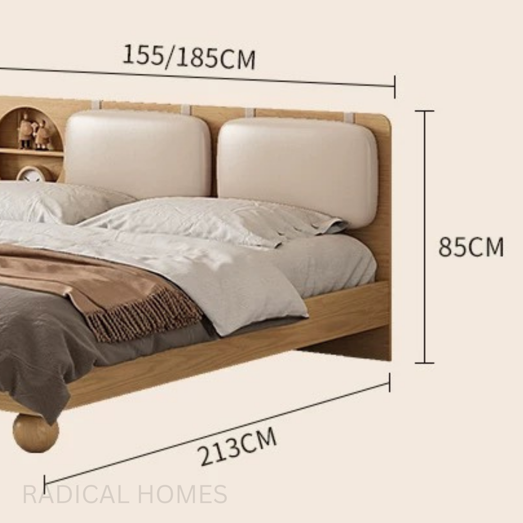 ETHALS Japandi Solid Wood Bedframe - Radical Homes Singapore