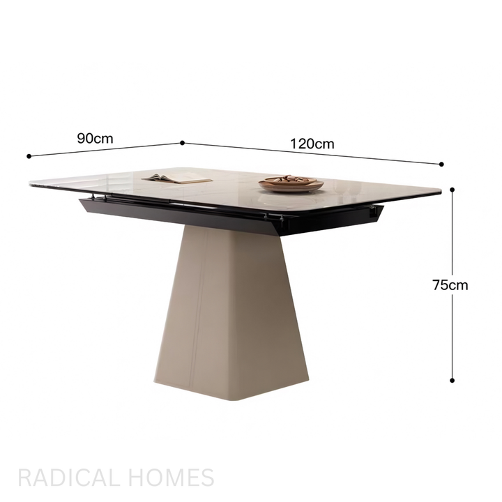 QUADRIA Extendable Sintered Stone Dining Table