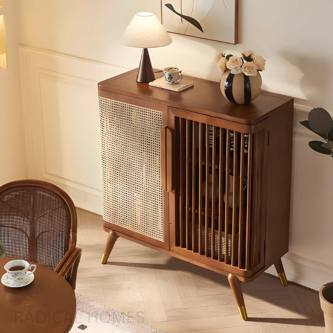 ARZIA Rustic Rattan Sideboard