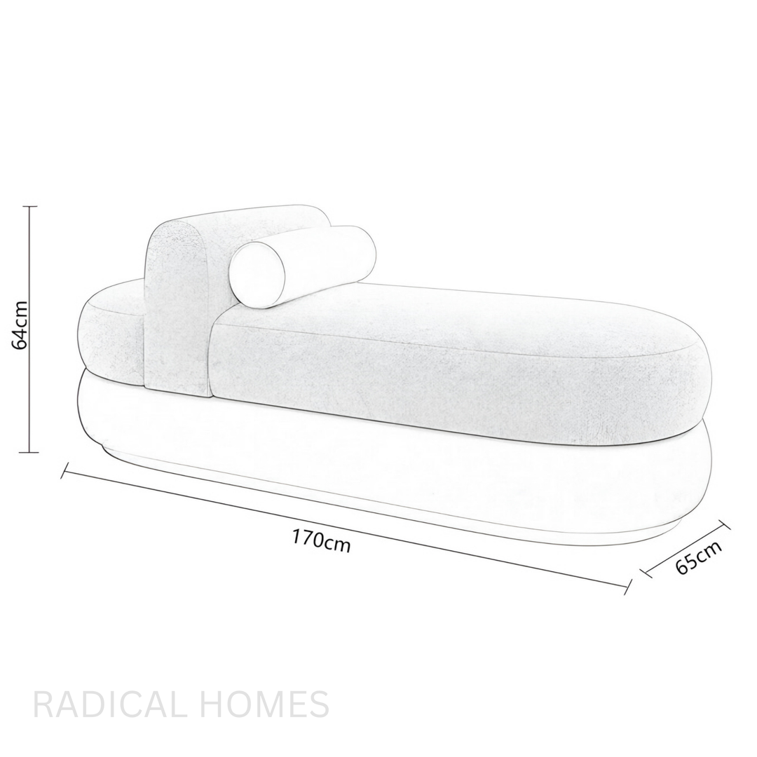 NOVELLA Modern Chaise Bench