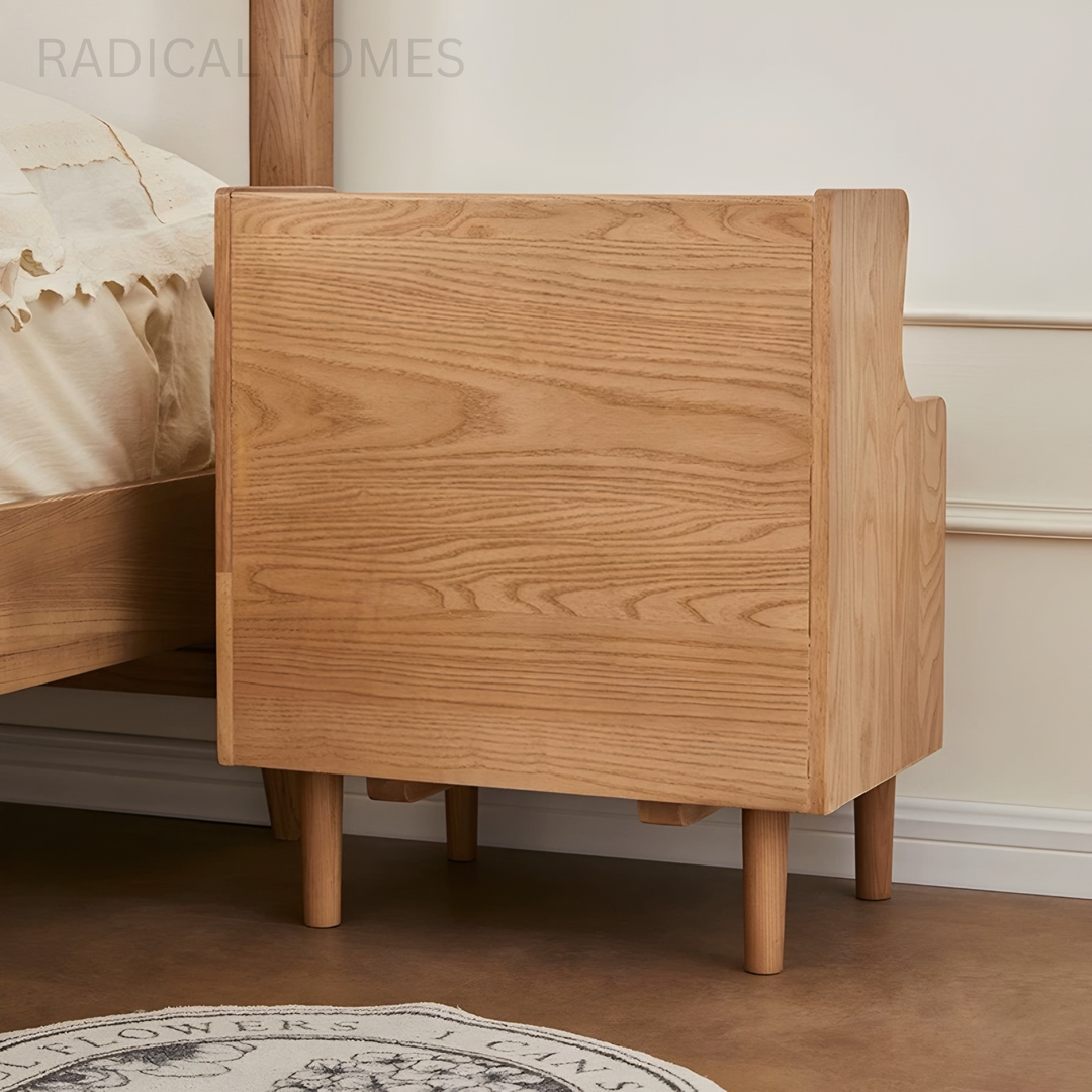 LYXEE Modern Solid Wood Bedside Table - Radical Homes Singapore