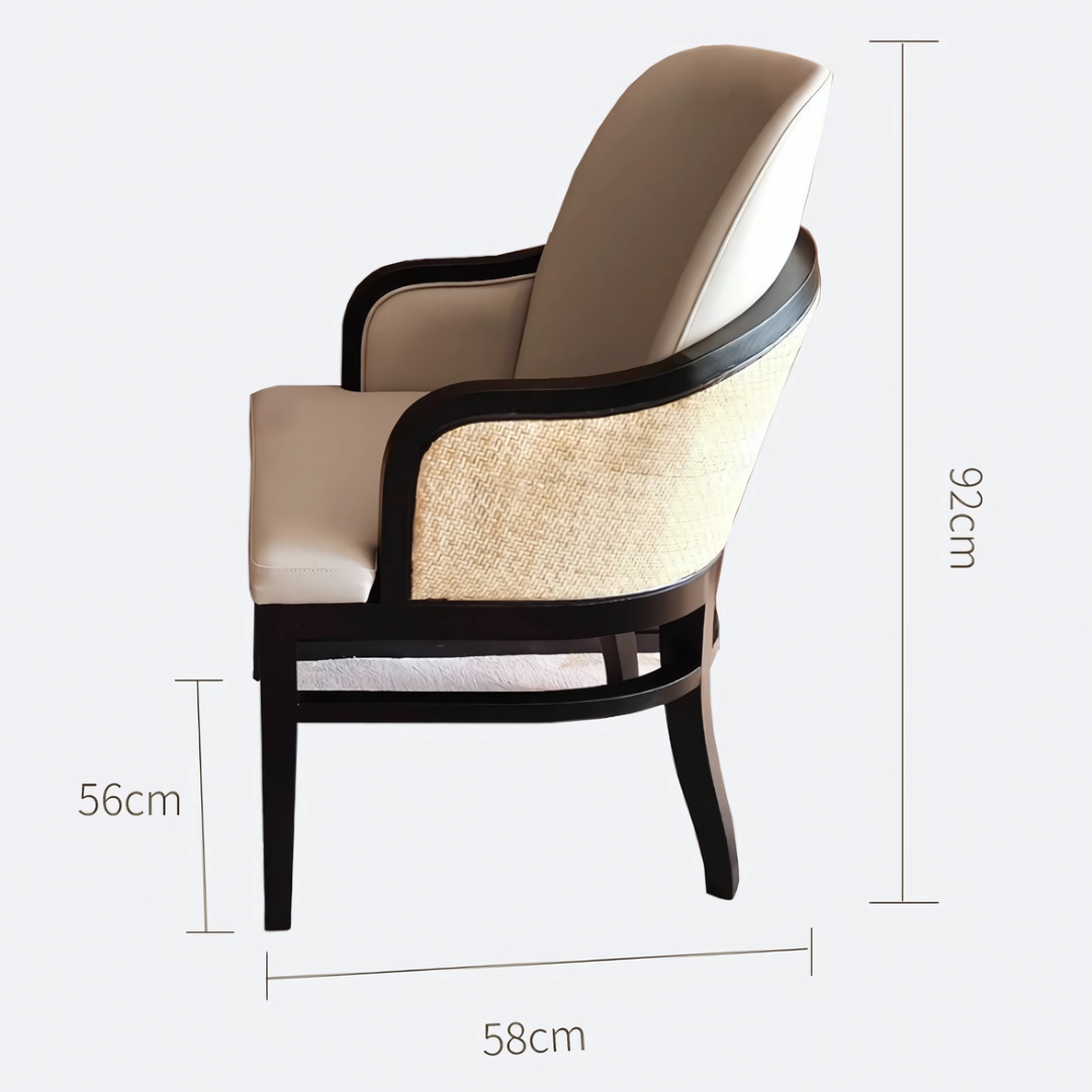 LUCENT Modern Rattan Dining Chair