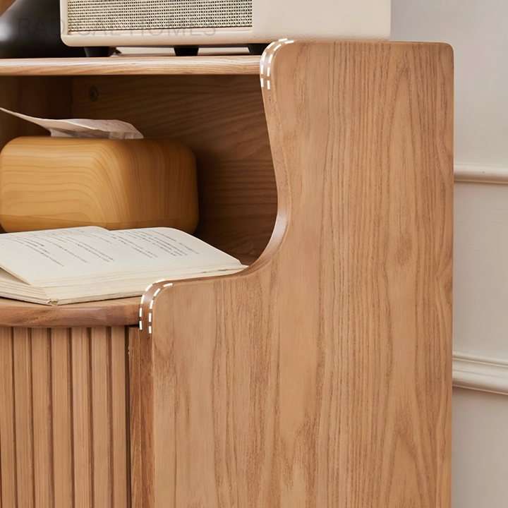 LYXEE Modern Solid Wood Bedside Table - Radical Homes Singapore