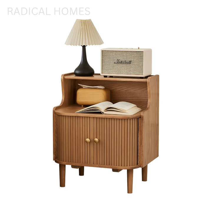 LYXEE Modern Solid Wood Bedside Table - Radical Homes Singapore